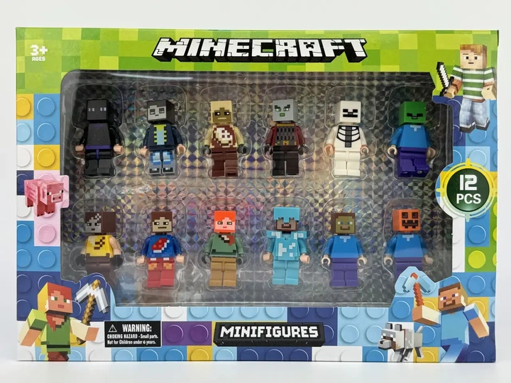 Подарочный набор Minecraft 12 персонажей 244-5-5 - изображение 2