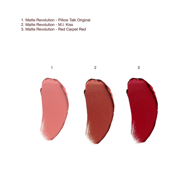Подарочный набор матовых помад с косметичкой Charlotte Tilbury Iconic Hot Lips Trio Lipstick Gift Set 3 х 3.5 г - изображение 2