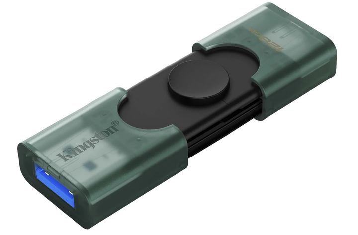Накопичувач Type-C/USB Flash drive 128GB Kingston DataTraveler Duo G2 (USB3.2) - Фото 1 Накопичувач Type-C/USB Flash drive 128GB Kingston DataTraveler Duo G2 (USB3.2) - изображение 1