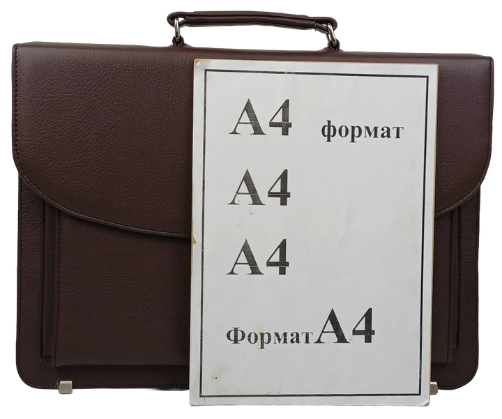 Мужской Портфель Из Искусственной Кожи Exclusive Коричневый Деловая Сумка (382627) - Фото 9 Мужской Портфель Из Искусственной Кожи Exclusive Коричневый Деловая Сумка (382627) - изображение 9