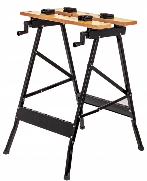 Стіл-верстак складний FT 560×780×620 мм, портативний робочий стіл з затискачами та тисками, навантаження до 100 кг, для гаража та майстерні - Фото 7 Стіл-верстак складний FT 560×780×620 мм, портативний робочий стіл з затискачами та тисками, навантаження до 100 кг, для гаража та майстерні - изображение 7