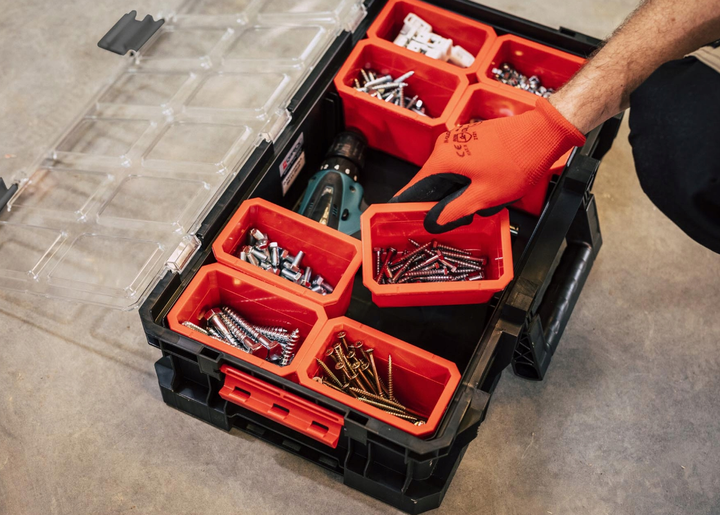 Ящик для инструментов 14.3 л Qbrick System TWO Organizer Plus 526 х 307 х 125 мм, модульный, пластиковый, черный - изображение 6