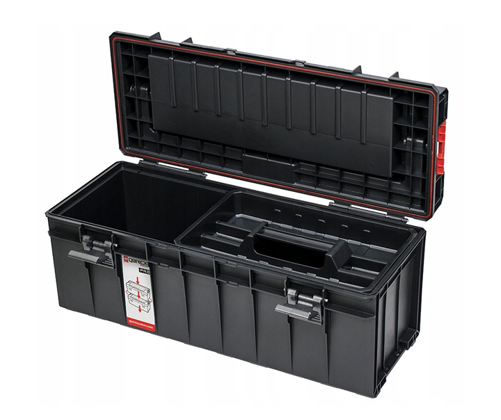 Ящик для інструментів Qbrick System PRO 700 Expert 650х275х275мм, модульний, з органайзерами в кришці, пластиковий - Фото 2 Ящик для інструментів Qbrick System PRO 700 Expert 650х275х275мм, модульний, з органайзерами в кришці, пластиковий - зображення 2