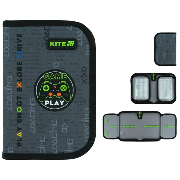 Пенал без наполнения Kite Good Game K26-622-2, 1 отделение, 2 отворота для мальчика - изображение 3