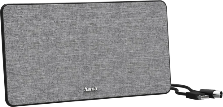 Кімнатна антена Hama Stoff-Design DVB-T2 активна Сіро-чорна (00221087) - зображення 2