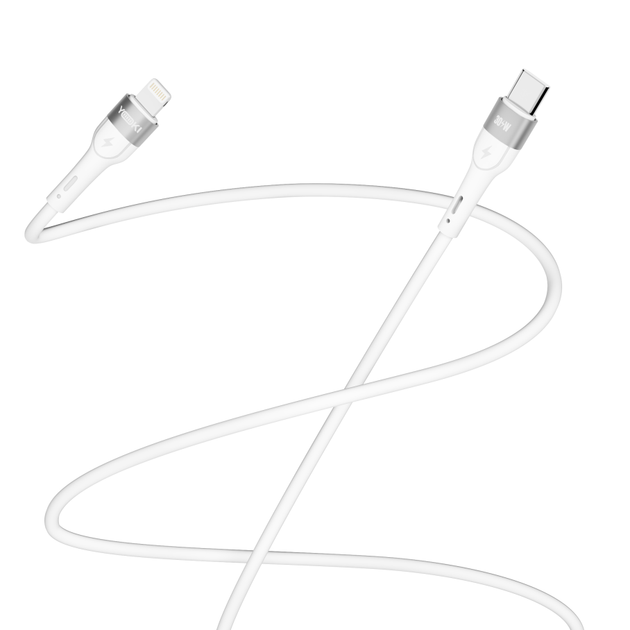 Кабель для зарядки и обмена данными USB YOKI YK-EX11 EXTRA Series USB/Lightning 12W (2.4A/5V) 1.2m White - Фото 11 Кабель для зарядки и обмена данными USB YOKI YK-EX11 EXTRA Series USB/Lightning 12W (2.4A/5V) 1.2m White - изображение 11
