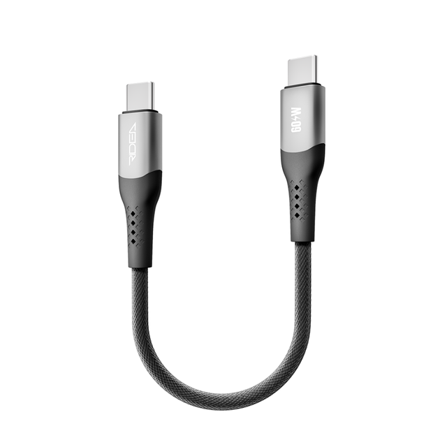 Кабель для зарядки USB Ridea RC-US42 UltraStrong Type-C to Type-C 60W (20V/3A) 0.25m Черный - изображение 6
