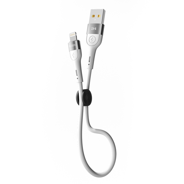 Кабель USB Ridea RC-XS51 X-Silicone Lightning 12W 0.25m Колір Білий - Фото 1 Кабель USB Ridea RC-XS51 X-Silicone Lightning 12W 0.25m Колір Білий - зображення 1
