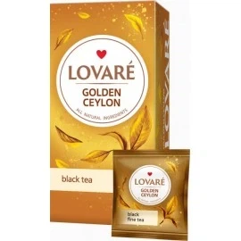Чай в пакетиках LOVARE Golden Ceylon 2г х 50 шт (875435) - Фото 1 Чай в пакетиках LOVARE Golden Ceylon 2г х 50 шт (875435) - изображение 1
