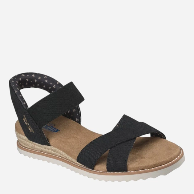Жіночі сандалії Skechers BOBS Desert Kiss - Golden Lily 114418-BLK 41 Чорні (198739558579) - зображення 2