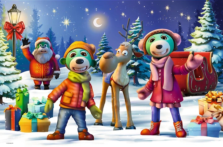 Puzzle Trefl Maxi Winter time with Trefliks Trefliki budują bałwana 24 elementy 14375 (5900511143751) - obraz 3