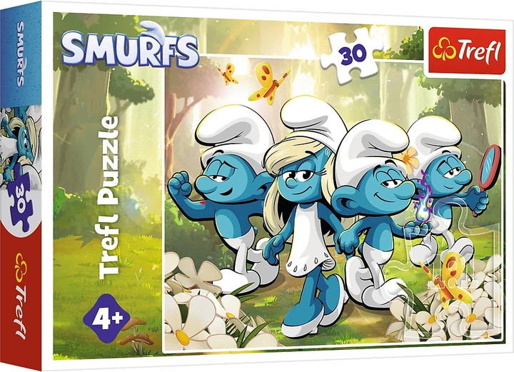 Пазли Trefl The Smurfs Пригоди смурфіків 30 елементів 18317 (5900511183177) - зображення 1