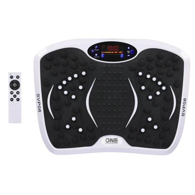 Вібраційна платформа One Fitness з еспандерами SVP08 (17-22-456) (5908261688386) - зображення 2