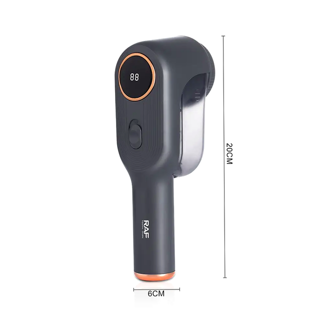 Машинка для видалення катишок 3 Вт USB срібляста RAF R4104 з металевими лезами та знімним контейнером - зображення 6