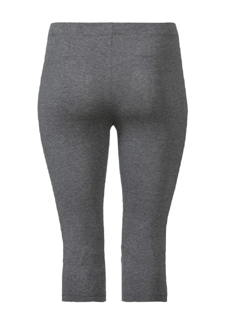 Легінси капрі жіночі темно-сірі XXL - Фото 2 Легінси капрі жіночі темно-сірі XXL - зображення 2
