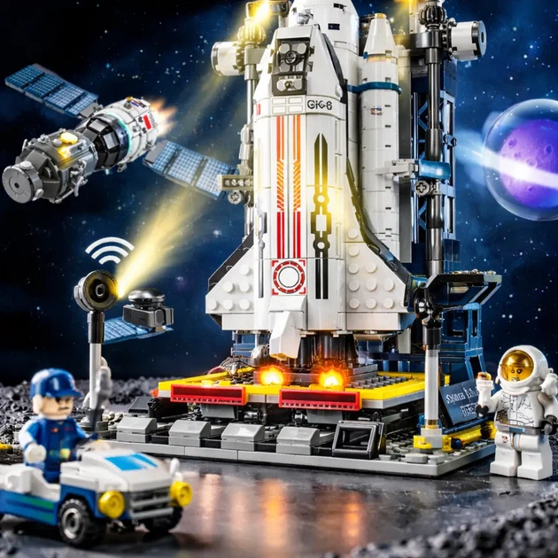 Конструктор Космическая Ракета шаттл / Космическая станция / Space Shuttle 458 деталей - Фото 3 Конструктор Космическая Ракета шаттл / Космическая станция / Space Shuttle 458 деталей - изображение 3