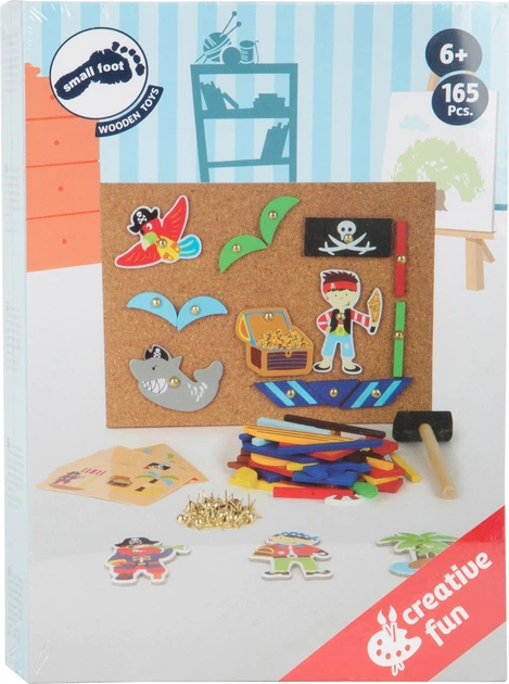 Дерев'яна прибиванка конструктор Small Foot Pirate з молотком 5410691 (4020972102263) - зображення 2