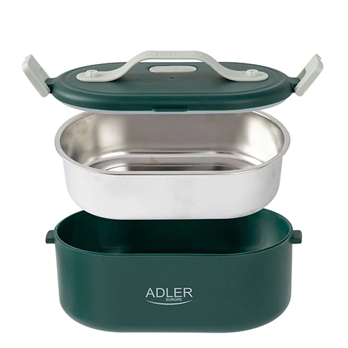 Ланч-бокс/контейнер для еды с подогревом Adler AD 4505 green, 0,8л, нержавеющая сталь, электрический (COPY) - изображение 2