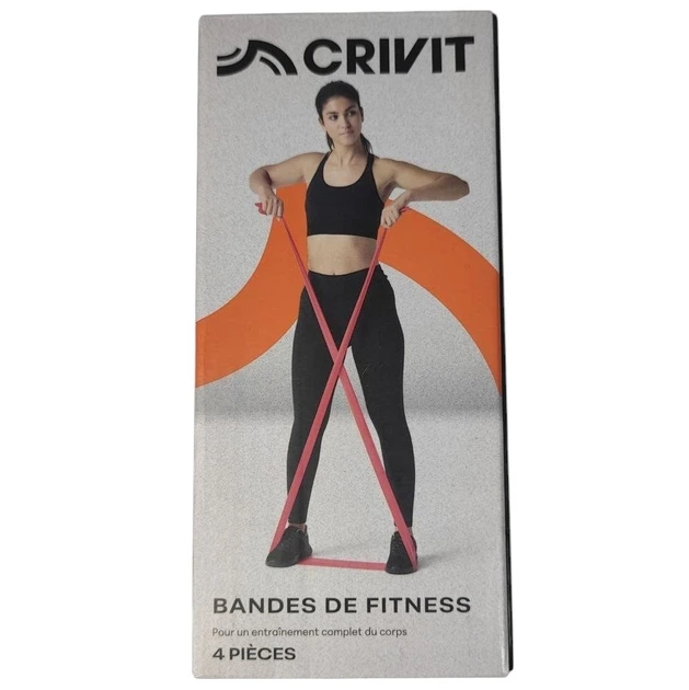 Набір еластичних резинок для фітнесу Crivit Bandes De Fitness 4 шт (сильний/екстрасильний) - изображение 4