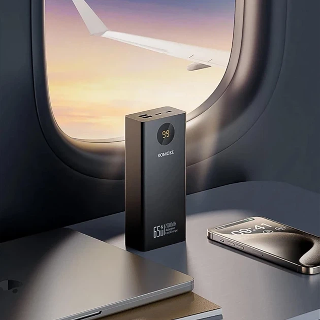 Повербанк ROMOSS PEA27S PRO, 27000mAh 65W Pro для швидкого заряджання смартфонів, ноутбуків і планшетів - зображення 6
