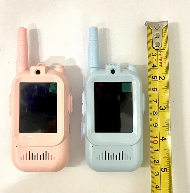 Рации детские 2 шт с видеозвонком wi fi цветным экраном зарядкой type c Video Walkie Talkie детская портативная видео рация вай фай до 300 м игровой набор для детей видео на аккумуляторе 650 mah синий розовый - изображение 6