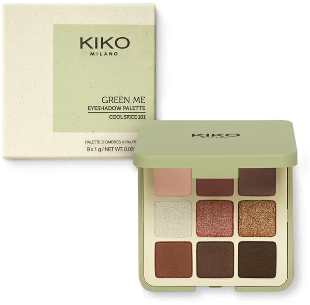 Палітра з 9 тіней Kiko Milano з матовим, перламутровим і металічним фінішем 102 9 г (8059385021684) - Фото 3 Палітра з 9 тіней Kiko Milano з матовим, перламутровим і металічним фінішем 102 9 г (8059385021684) - зображення 3