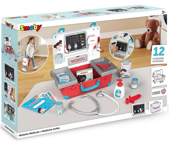 Zestaw do gry w lekarza Smoby torba medyczna (3032163401032) - obraz 3
