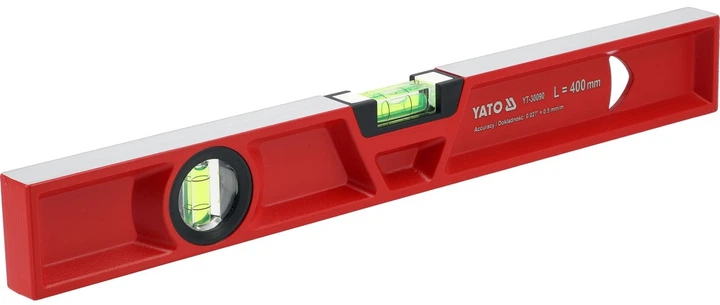 Poziomnica aluminiowa Yato YT-30090 odlewana 400 mm (5906083125386) - obraz 2