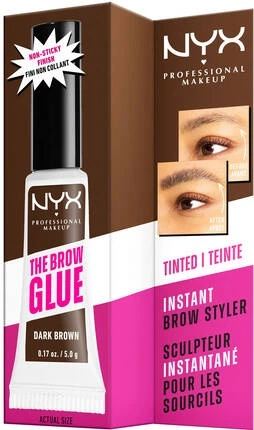 Żel do brwi NYX Professional Makeup The Brow Glue 04 Dark Brown 5 g (0800897233815) - obraz 1