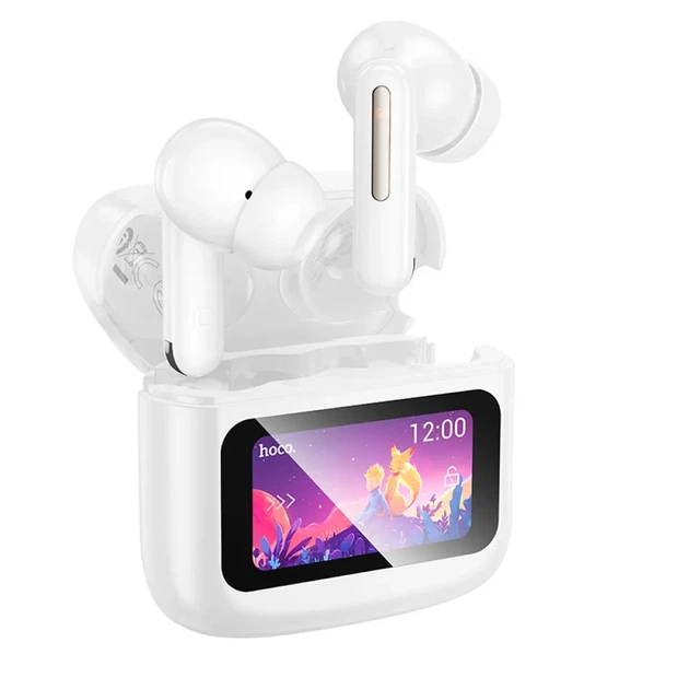 Бездротові Bluetooth навушники HOCO EQ14 Cool color true бездротовий BT headset with touch screen White - Фото 1 Бездротові Bluetooth навушники HOCO EQ14 Cool color true бездротовий BT headset with touch screen White - зображення 1