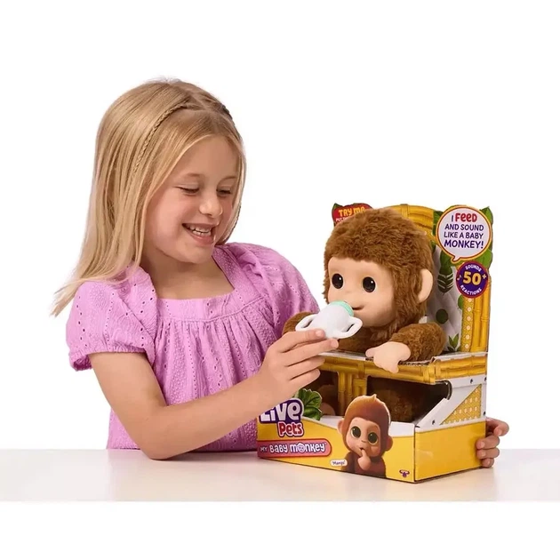 Игрушка интерактивная Little Live Pets Маленькая обезьянка (26558) - изображение 8