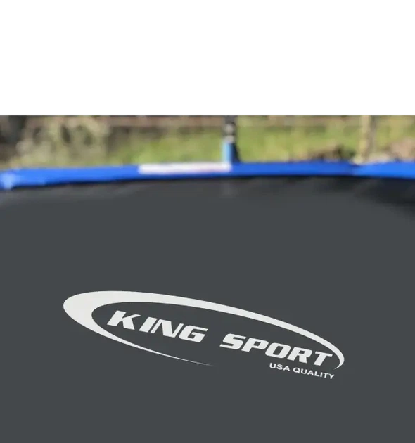 Батут 252 см King Sport с внешней сеткой и лестницей, синий - Фото 3 Батут 252 см King Sport с внешней сеткой и лестницей, синий - изображение 3
