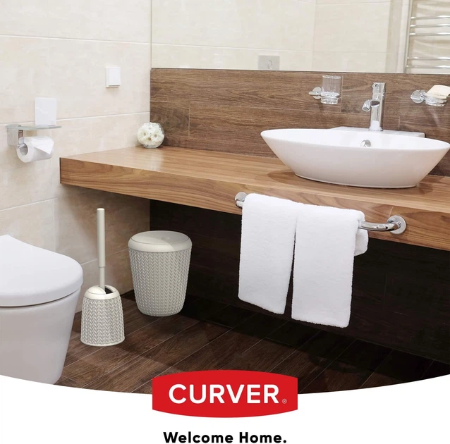 Kosz na śmieci Curver Knit 7 l Kremowy 235057 (3253920777003) - obraz 5