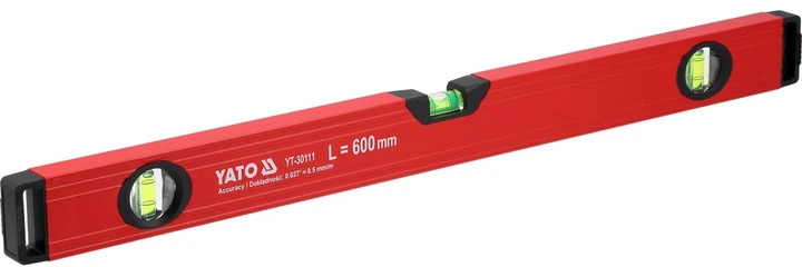 Poziomnica aluminiowa Yato YT-30111 600 mm (5906083125492) - obraz 2
