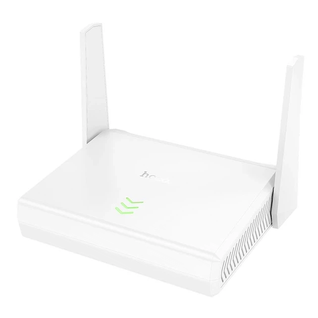 Роутер бездротовий Hoco HI36 WiFi4 300Mbps 2.4GHz 2 антени Білий - зображення 2