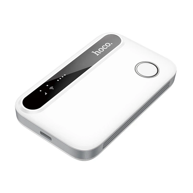 Модем бездротовий Hoco HI41 Mobile portable WiFi 4G LTE 150Mbps з акумулятором Білий - зображення 2
