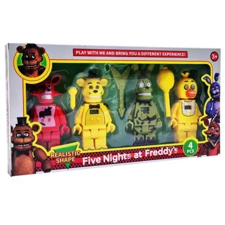 Ігровий набір фігурок Five Nights на Freddy's FREDDY'S NIGHT HG-3305-1 з аксесуарами мікрофон гітара 4 фігурки - Фото 1 Ігровий набір фігурок Five Nights на Freddy's FREDDY'S NIGHT HG-3305-1 з аксесуарами мікрофон гітара 4 фігурки - зображення 1