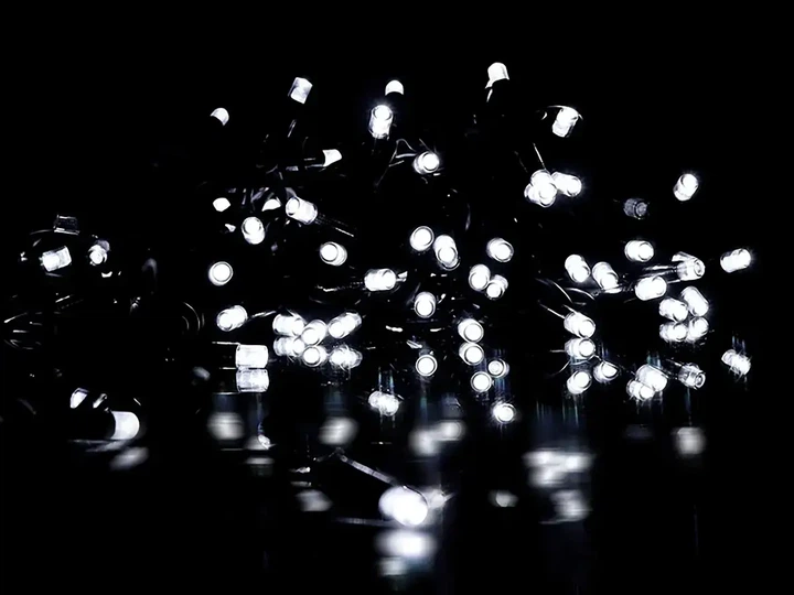 Гирлянда уличная L Lux мерцающая 100LED 10м черный провод 3,3мм белый свет модель LINE-3.3-100-W-2 - изображение 9