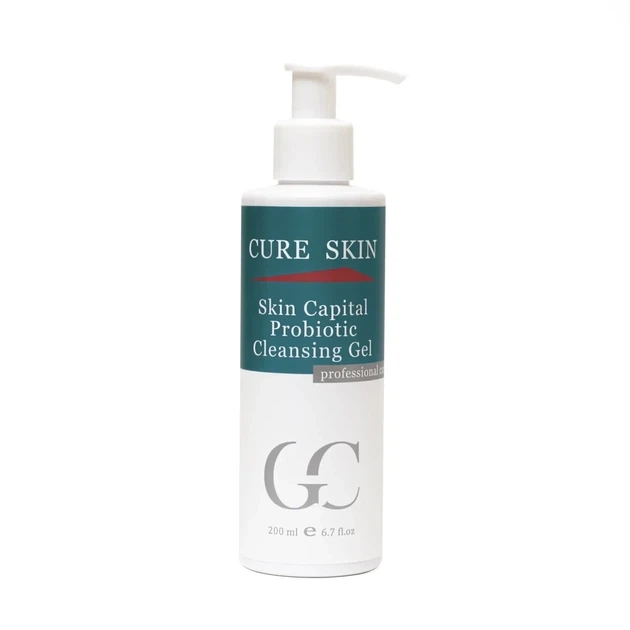Пробиотический очищающий гель Cure Skin Skin Capital Probiotic Cleansing Gel 200 мл - Фото 1 Пробиотический очищающий гель Cure Skin Skin Capital Probiotic Cleansing Gel 200 мл - изображение 1