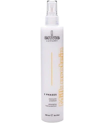 Двофазний спрей-термозахист для волосся з молочними протеїнами Envie, Milk Protein 2 Phases Spray Detangling Heat Protection, 250 мл. - Фото 1 Двофазний спрей-термозахист для волосся з молочними протеїнами Envie, Milk Protein 2 Phases Spray Detangling Heat Protection, 250 мл. - зображення 1