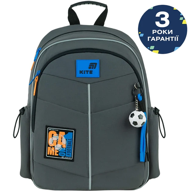 Рюкзак школьный Kite 771S для мальчика Серый 36x25x12см 12 л легкий Ортопедический 1-4 класс спинка Ergo Kids (K26-771S-4) - Фото 2 Рюкзак школьный Kite 771S для мальчика Серый 36x25x12см 12 л легкий Ортопедический 1-4 класс спинка Ergo Kids (K26-771S-4) - изображение 2