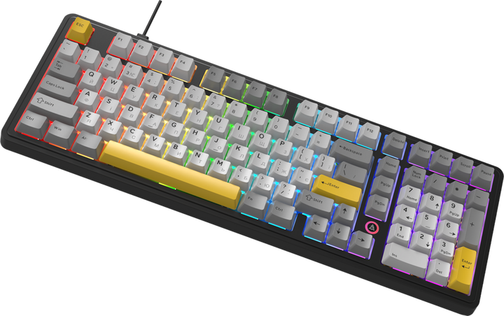 Клавіатура AJAZZ AK980 Magnetic Switch Black/Grey/Yellow (AK980-MAX-M-BGY) - зображення 4