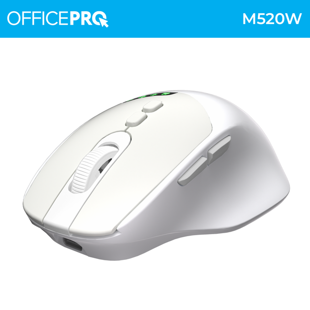 Компьютерная мышь OFFICEPRO M520W White - изображение 4