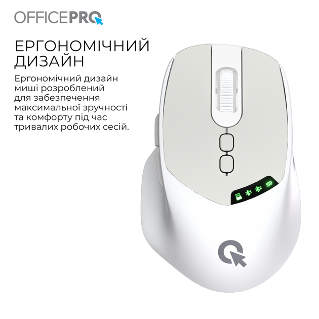 Компьютерная мышь OFFICEPRO M520W White - изображение 11