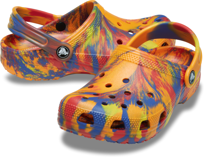 Дитячі кроксі класик помаранчеві для хлопчика Crocs Kids' Classic Marbled Clog - Фото 1 Дитячі кроксі класик помаранчеві для хлопчика Crocs Kids' Classic Marbled Clog - зображення 1