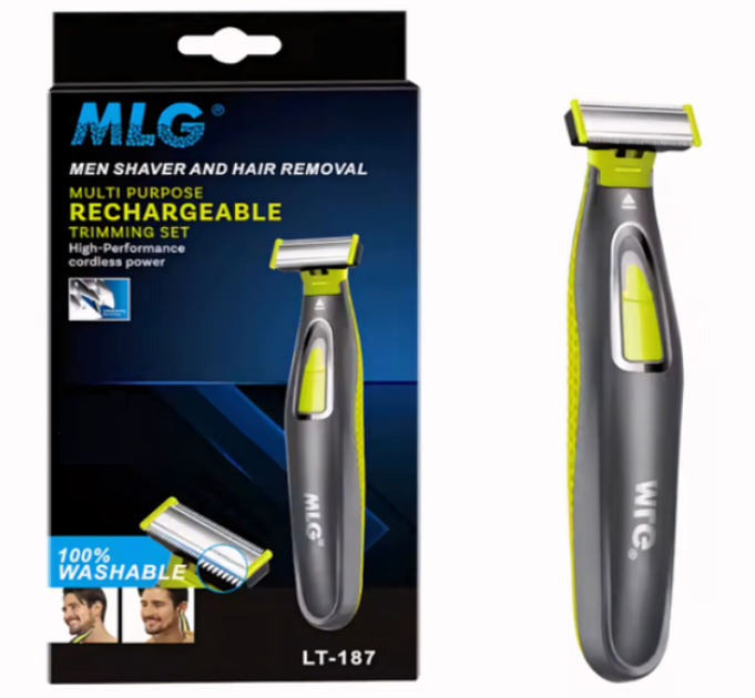 Портативна електробритва MGL LT-187 Black / Компактний тример для обличчя - Фото 1 Портативна електробритва MGL LT-187 Black / Компактний тример для обличчя - зображення 1