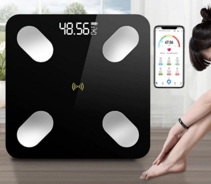 Ваги для підлоги електронні до 180кг Opera OS2017B-A Bluetooth з додатком ведення статистики Чорний - зображення 3