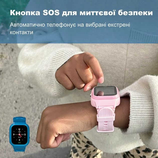 Детские смарт-часы телефон ZAZU 4G/GPS (синий) - изображение 8