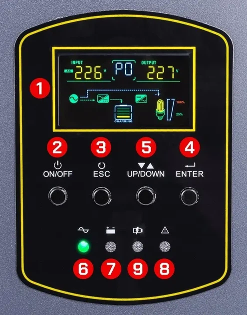 ДБЖ Powermat PM1220 500ВА 300Вт чиста синусоїда PM-UPS-500MW - Фото 8 ДБЖ Powermat PM1220 500ВА 300Вт чиста синусоїда PM-UPS-500MW - изображение 8