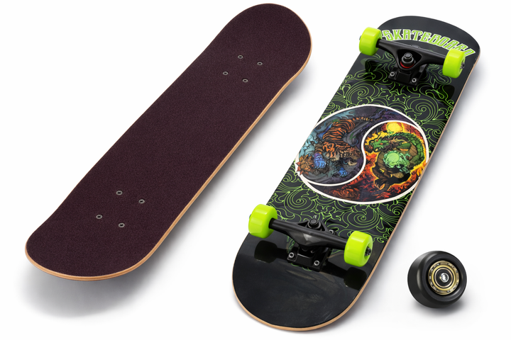 Скейтборд деревянный дракон SP-Sport Skateboard Dragon 4411-8 размер 78х20см Black-Multicolor - изображение 2